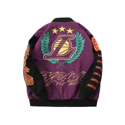 PURPLE LAKERS JACKET