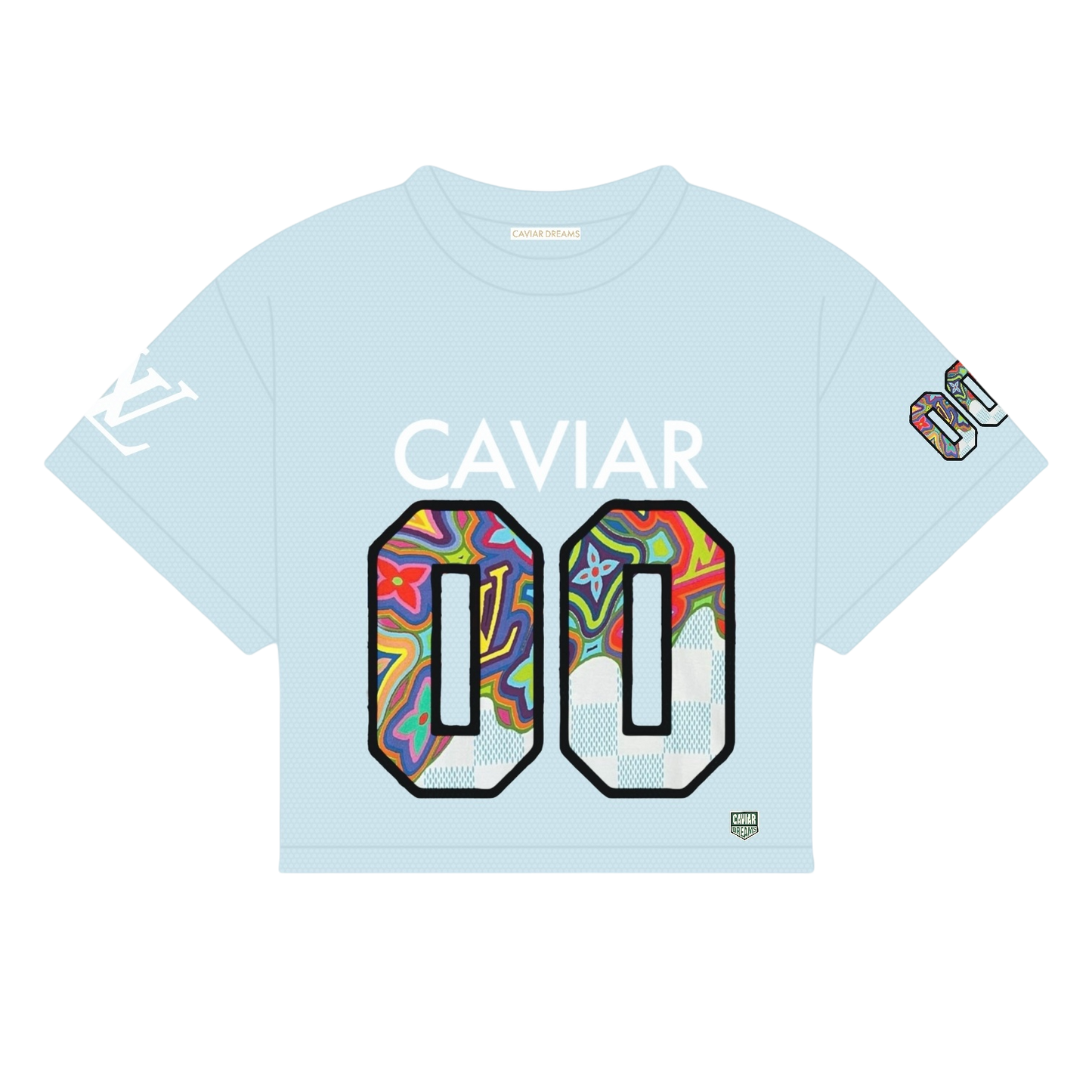 ABSTRACT CAVIAR MESH SHIRT | BLUE