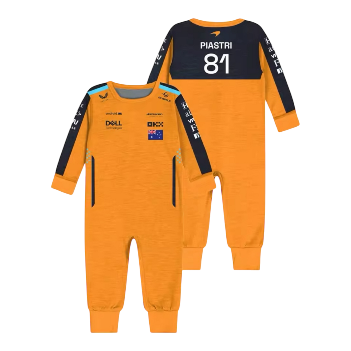 P1 PIASTRI ONESIE | ORANGE